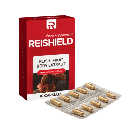Reishield integratore naturale con Reishi e Ginseng per difese immunitarie ed energia
